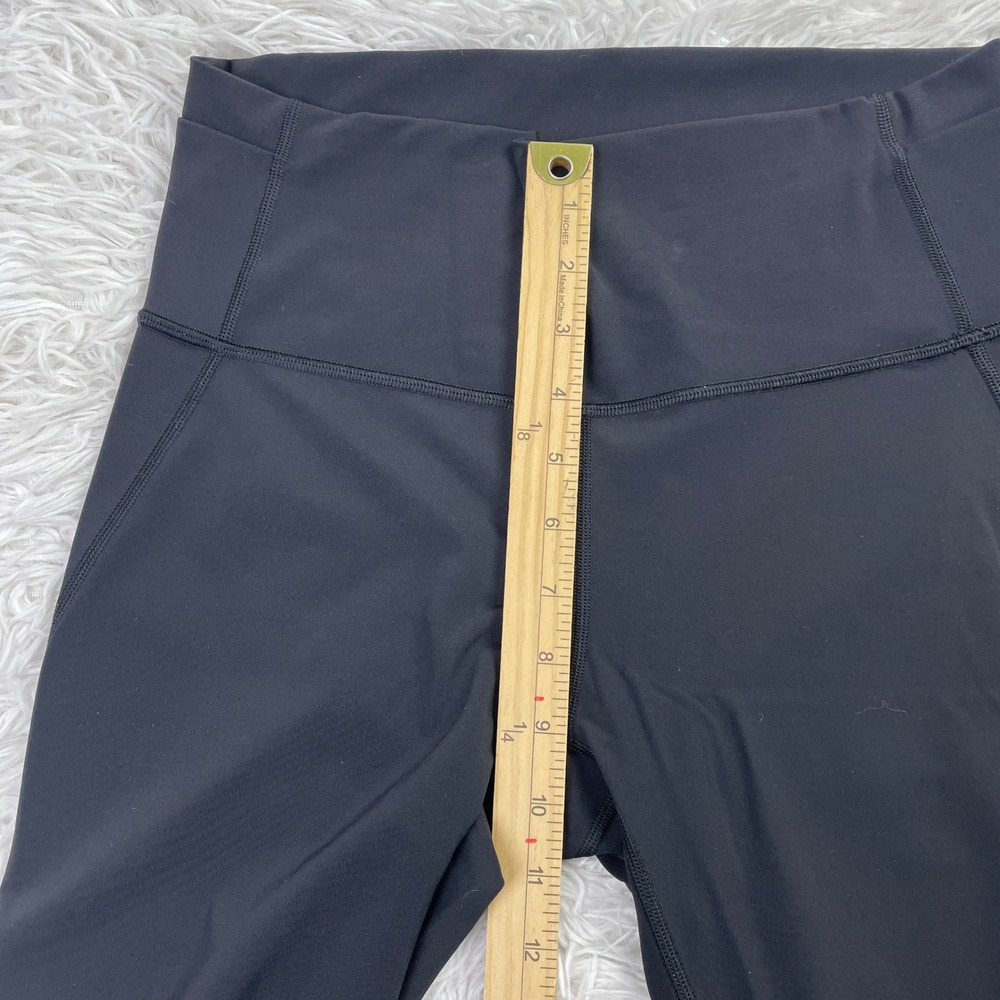 Lululemon Pants Womens 8 Black‎ Mix & Mesh Crop 21" Leggings Yoga Luxtreme Gym - Picture 5 of 10